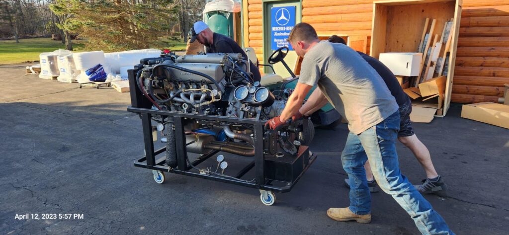 The famous 6.3 engine test stand Karl built – with Nitrous!