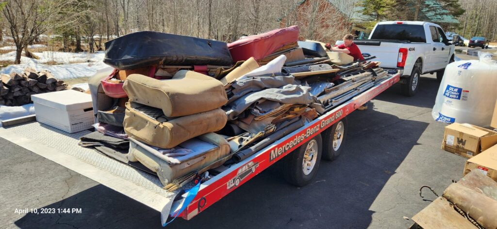 Trailer Load after trailor load moved up to the road for reloading